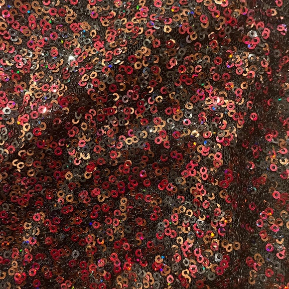 Express sequin party dress in red! Like new. - Picture 3 of 4